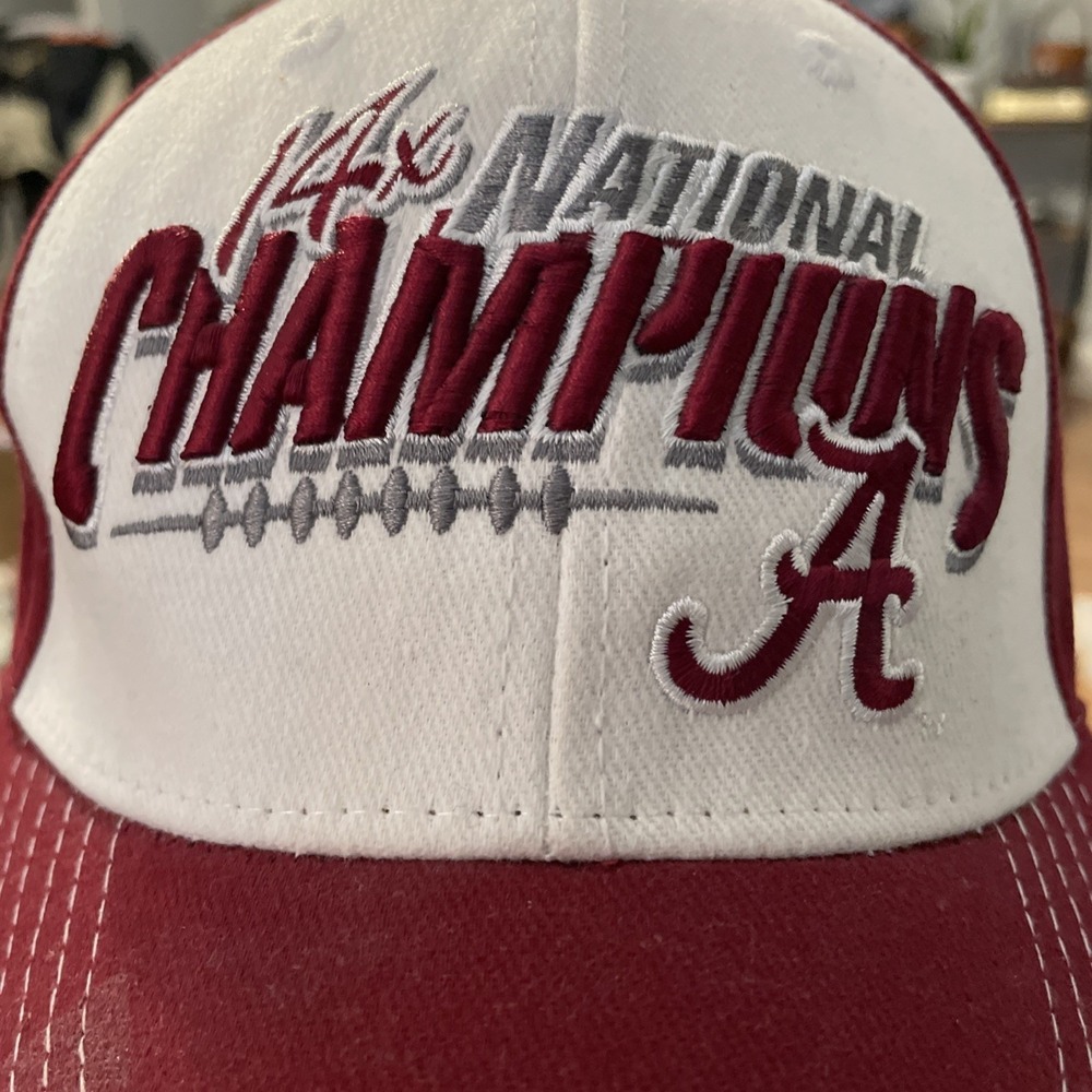 Alabama Crimson Tide 14X National Champions‎ Cap Multicolor Top of the World Adj - Picture 2 of 8